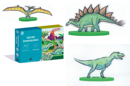 cajón Dinosaurios y plástico mágico - Kit de actividad plástico mágico – Manualidades y educativas – 10doigts.fr
