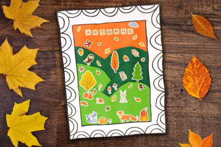 autumn collage activity for children - Autumn Crafts – 10doigts.fr