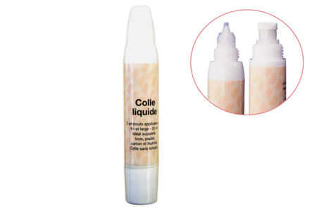 Pegamento blanco con doble aplicador - Sin disolventes - Pegamento Escolar – 10doigts.fr