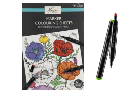 dibujos para colorear flores para rotuladores al alcohol - Formas y dibujos para colorear – 10doigts.fr