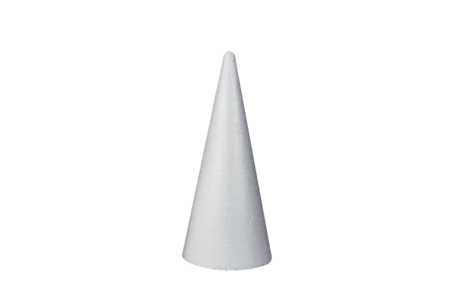 18 cm Styrofoam Cone - 1 - Decorative Shapes - Styrofoam - 10doigts.com - Decorative Shapes - Styrofoam – 10doigts.fr