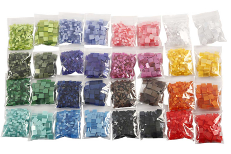 contenido maleta mosaicos - Mosaicos en resina – 10doigts.fr