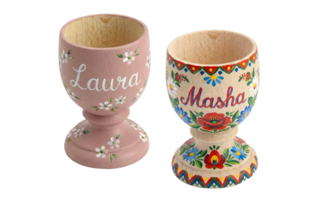 huevera de madera pintada - Objetos de madera para la cocina – 10doigts.fr