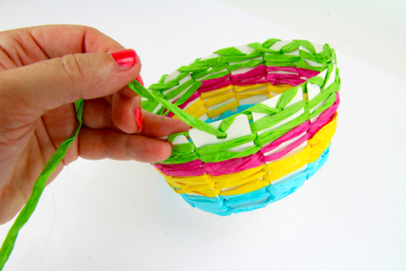 canasta pascua rafia - Kits creativos de Pascua – 10doigts.fr