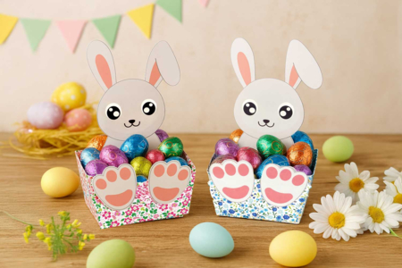 Rabbit Basket Kit - 4 Baskets - 1 - Easter Baskets - 10doigts.com - Easter Baskets – 10doigts.fr
