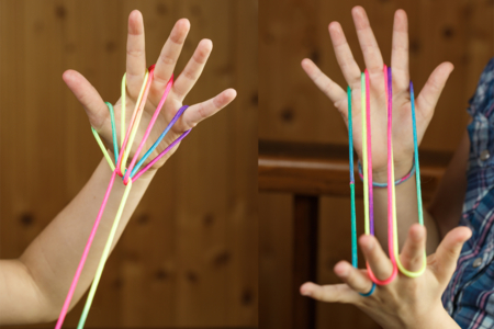 String Game - 6 Colored Cords "ARMY" - 2 - Playground Games: Activity Ideas for the Schoolyard - 10doigts.com - Playground Games: Activity Ideas for the Schoolyard – 10doigts.fr