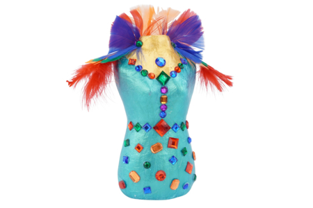 Paper Mâché Bust - 2 - Cardboard Decorations - 10doigts.com - Cardboard Decorations – 10doigts.fr