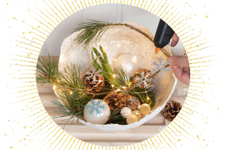 Glitter Bowl, Made with Plaster Strips - 1 - Modeling Crafts - 10doigts.com - Modeling Crafts – 10doigts.fr