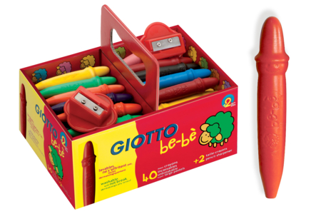 Giotto Baby Crayons - 40 Pieces - 1 - Wax Crayons - 10doigts.com - Wax Crayons – 10doigts.fr