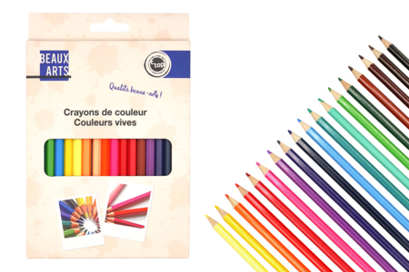 Colored Pencils - 18 Pieces - 2 - Colored Pencils - 10doigts.com - Colored Pencils – 10doigts.fr