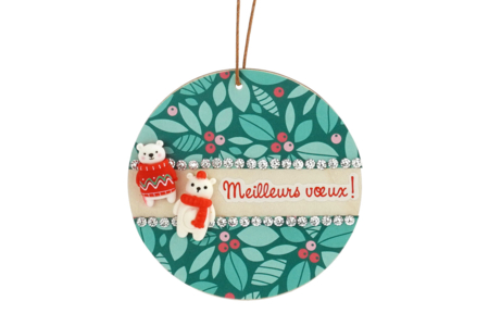 crea con figuritas de Navidad en resina - Pequeñas decoraciones de Navidad – 10doigts.fr