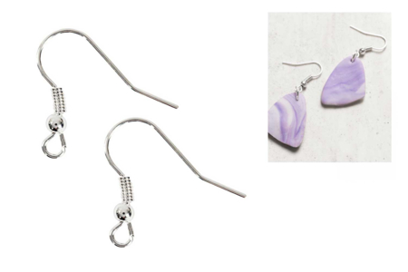 Silver Earring Hooks - 6 Pieces - 1 - Earrings - 10doigts.com - Earrings – 10doigts.fr