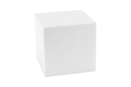 cubo de poliestireno 8 cm - Figuras de poliestireno para decorar – 10doigts.fr