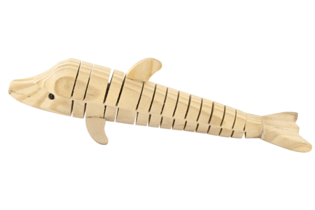 Natural Wood Dolphin - 1 - Wooden Animals - 10doigts.com - Wooden Animals – 10doigts.fr
