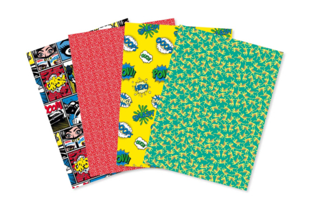Decopatch Mix - 4 hojas tema Cómic - Papel DECOPATCH – 10doigts.fr