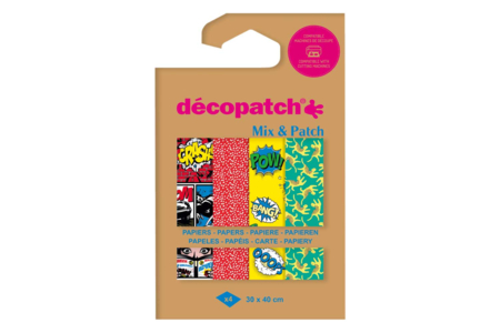 Decopatch Mix - 4 hojas tema BD - Papel DECOPATCH – 10doigts.fr