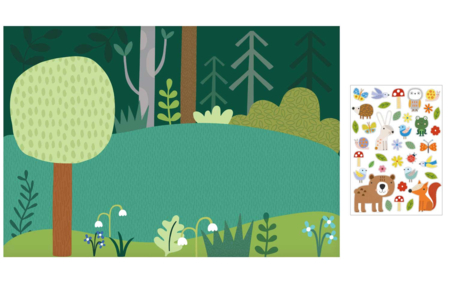 Decoración bosque Niños pegatinas - Gomets estaciones – 10doigts.fr
