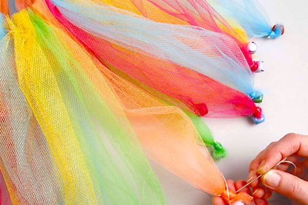 Tulle Fabric, Assorted Colors - 10 Rolls - 4 - Tulle - 10doigts.com - Tulle – 10doigts.fr