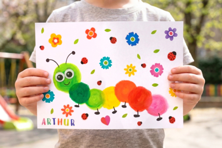 drawing caterpillar circles activity children - Animal Crafts: Our Creative Ideas for Children – 10doigts.fr
