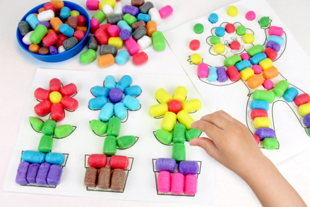 Tazones de plástico, 10 colores surtidos - Paletas y organizadores – 10doigts.fr
