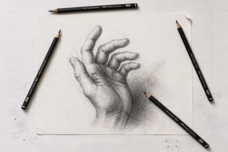 Castell 9000 graphite pencil drawings - Crayons graphite et mines pour le dessin – 10doigts.fr