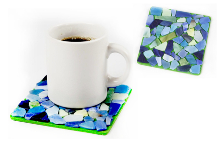 Polished Glass Mosaic Pieces - 2 kg - 10 - Glass Mosaics - 10doigts.com - Glass Mosaics – 10doigts.fr