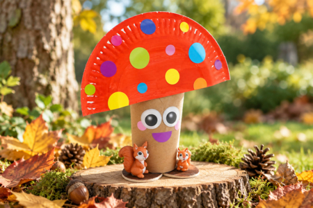 DIY champiñón otoño niños - Manualidades otoñales – 10doigts.fr