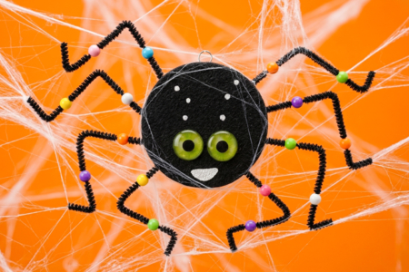 DIY facile araignée halloween - Actividades manuales Halloween – 10doigts.fr