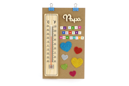 DIY día del padre regalo termómetro - Manualidades día del padre – 10doigts.fr