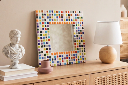 DIY miroir mosaïques - Actividades manuales de mosaicos – 10doigts.fr