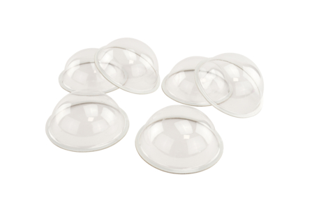Domos transparentes adhesivos - 6 unidads - Plástico Transparente – 10doigts.fr