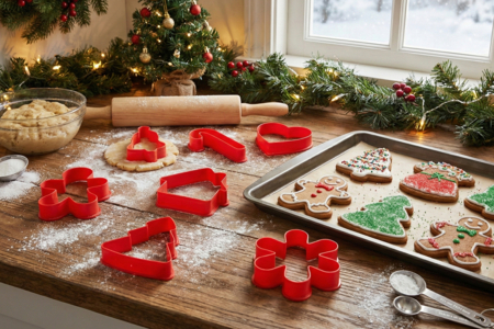 Plastic Christmas Cookie Cutters - 9 Pieces - 3 - Creative Cookie Cutters for Kids - 10doigts.com - Creative Cookie Cutters for Kids – 10doigts.fr