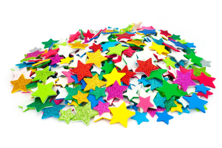 Foam Rubber Star Stickers - 500 pcs - 1 - Foam Stickers - 10doigts.com - Foam Stickers – 10doigts.fr