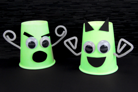 Vasos de cartón blancos - 8 unidades - Decoraciones de mesa – 10doigts.fr
