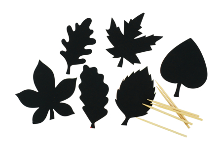 Scratch Art Leaves - 6 pieces - 3 - Creative Autumn Kits - 10doigts.com - Creative Autumn Kits – 10doigts.fr