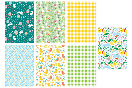 hojas motivos pascuales - Papel de temporada – 10doigts.fr