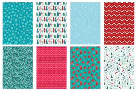 Christmas-Themed Paper, A4 Size - 14 Sheets - 7 - Seasonal Papers - 10doigts.com - Seasonal Papers – 10doigts.fr