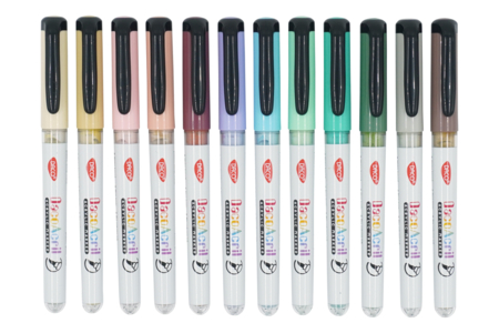 Brush Tip Acrylic Markers - 12 Pastel Colors - 3 - Paint Markers - 10doigts.com - Paint Markers – 10doigts.fr