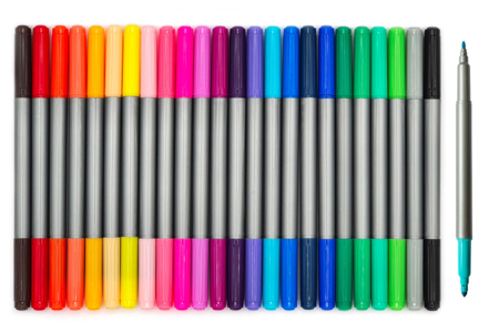Double-Ended Markers - 24 Pieces - 3 - Medium-Tip Markers - 10doigts.com - Medium-Tip Markers – 10doigts.fr