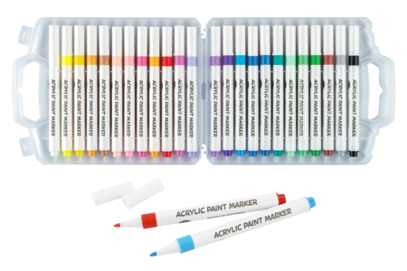 Multi-Surface Acrylic Fine Tip Markers - 1 - Paint Markers - 10doigts.com - Paint Markers – 10doigts.fr