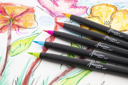 Watercolor Markers + 1 Water Brush - 2 - Fancy Markers - 10doigts.com - Fancy Markers – 10doigts.fr