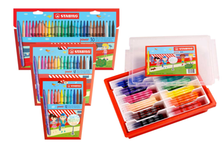 Stabilo Power Markers - Medium Tips - 1 - Medium-Tip Markers - 10doigts.com - Medium-Tip Markers – 10doigts.fr