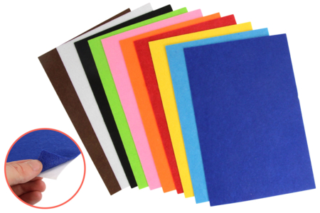 fieltro adhesivo de colores - Hojas de fieltro – 10doigts.fr