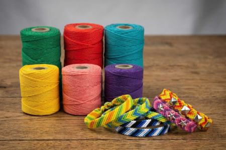 Coloured Cotton Thread - 28 Meters - 3 - Cotton Thread, Skein - 10doigts.com - Cotton Thread, Skein – 10doigts.fr