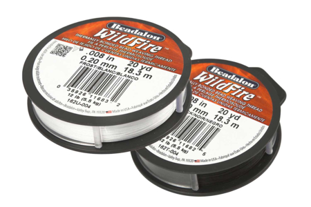 Thermoset Nylon Thread 18 m - Black or White - 1 - Nylon Thread - 10doigts.com - Nylon Thread – 10doigts.fr