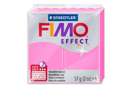 Fimo Neon Effect - Pink - 1 - Fimo Effect Clay - 10doigts.com - Fimo Effect Clay – 10doigts.fr