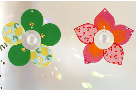 flores atrapa sol para colgar - Suspensiones decorativas de madera – 10doigts.fr