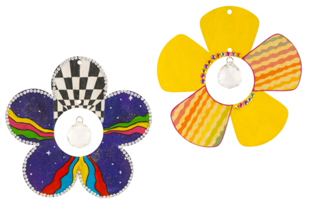 flores de madera para atrapasol - Suspensiones decorativas de madera – 10doigts.fr