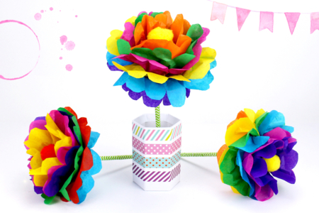 Pompones de colores vivos y tamaños variados - Pompones para manualidades creativas – 10doigts.fr