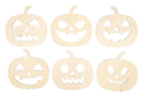 Forma Calabaza Madera Otoño Halloween - Soportes de Halloween para decorar – 10doigts.fr